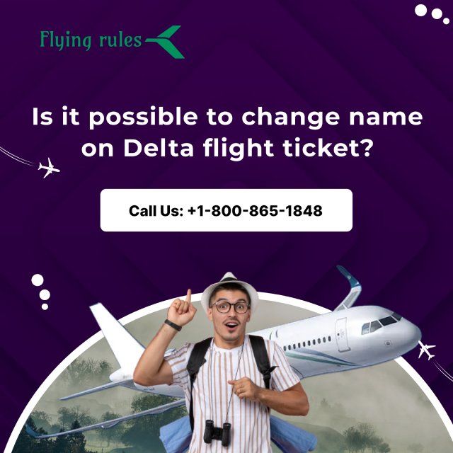 Is it possible to change name on Delta flight ticket?