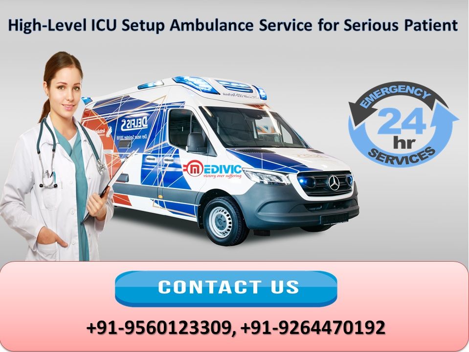 Book Most Dedicated Medivic Ambulance Service in Delhi
