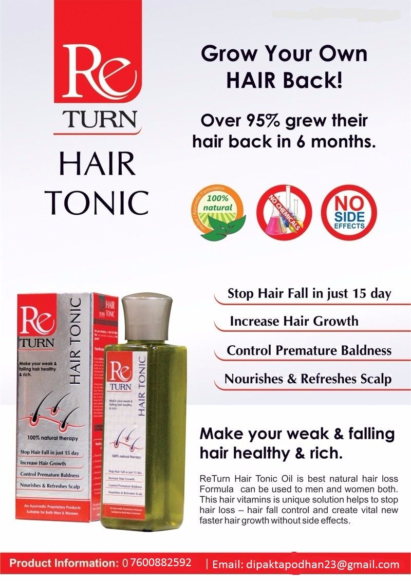 ReTurn Hair Tonic - Hair Growth Vitamins Supplements