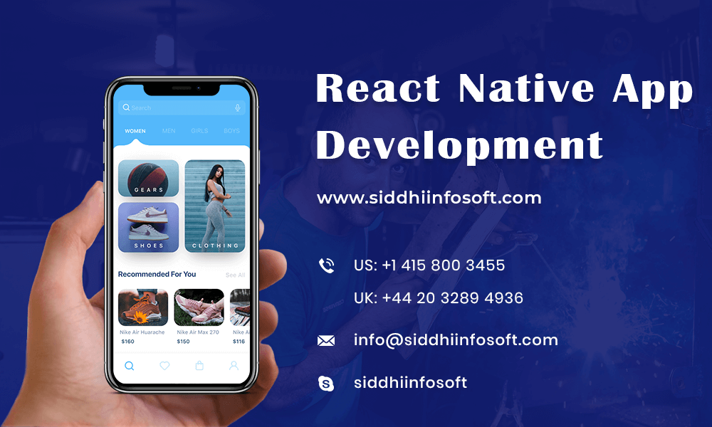React Native App Development Company USA – Siddhi Infosoft 