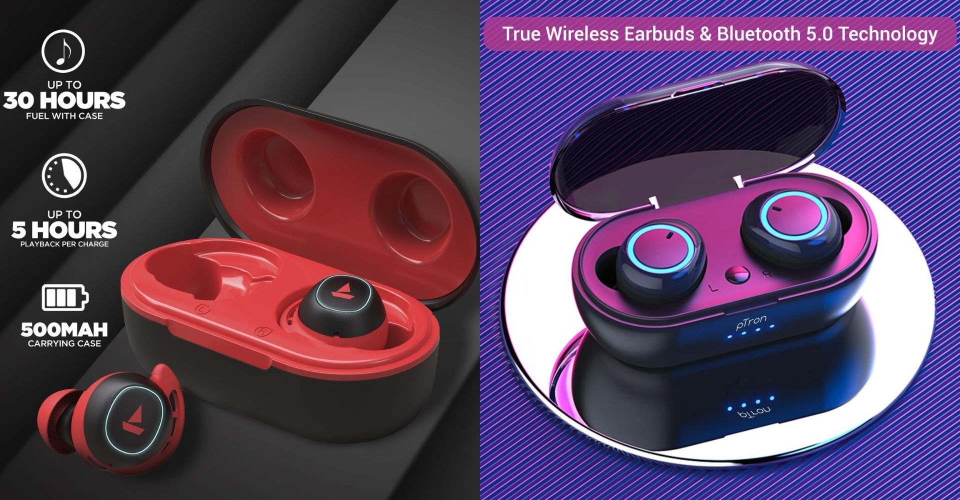boAt Airdopes vs pTron Bassbuds – Comparison And Reviews