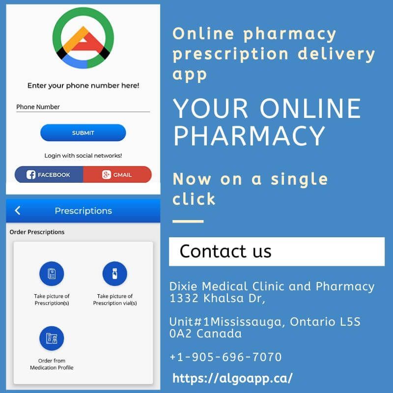 Looking for an online pharmacy app in Canada or order online medication?