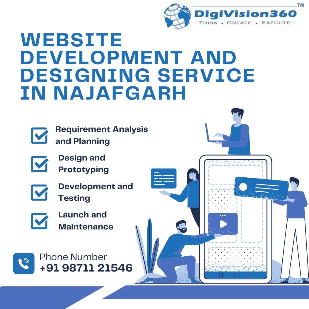 Website Development and Designing Service in Najafgarh | Digivision360 Technologies
