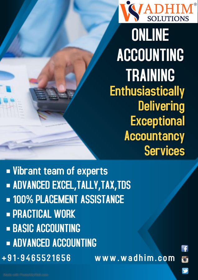 INDUSTRIAL TRAINING IN ACCOUNTING IN CHANDIGARH/MOHALI +91-9465521656 