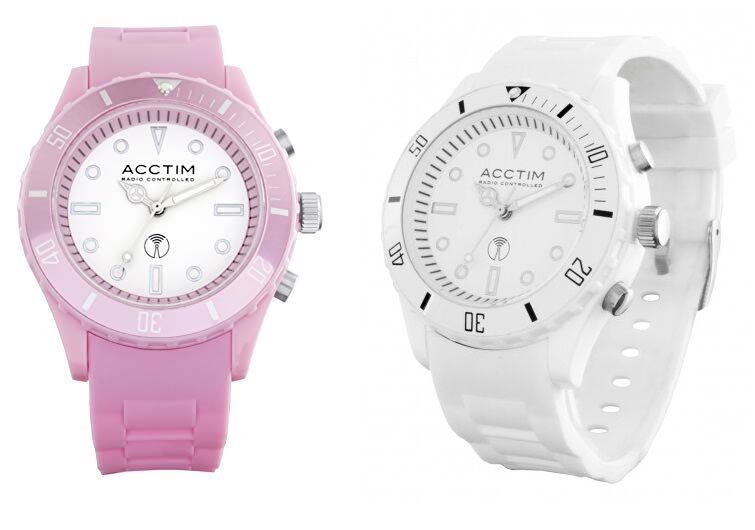 Acctim Moderno Men's Radio Controlled Rubber Band Watch