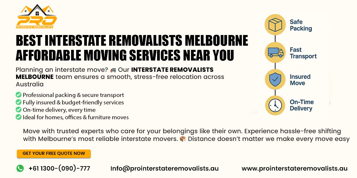 Reliable InterstateRemovalistsMelbourne for Stress-Free Relocation
