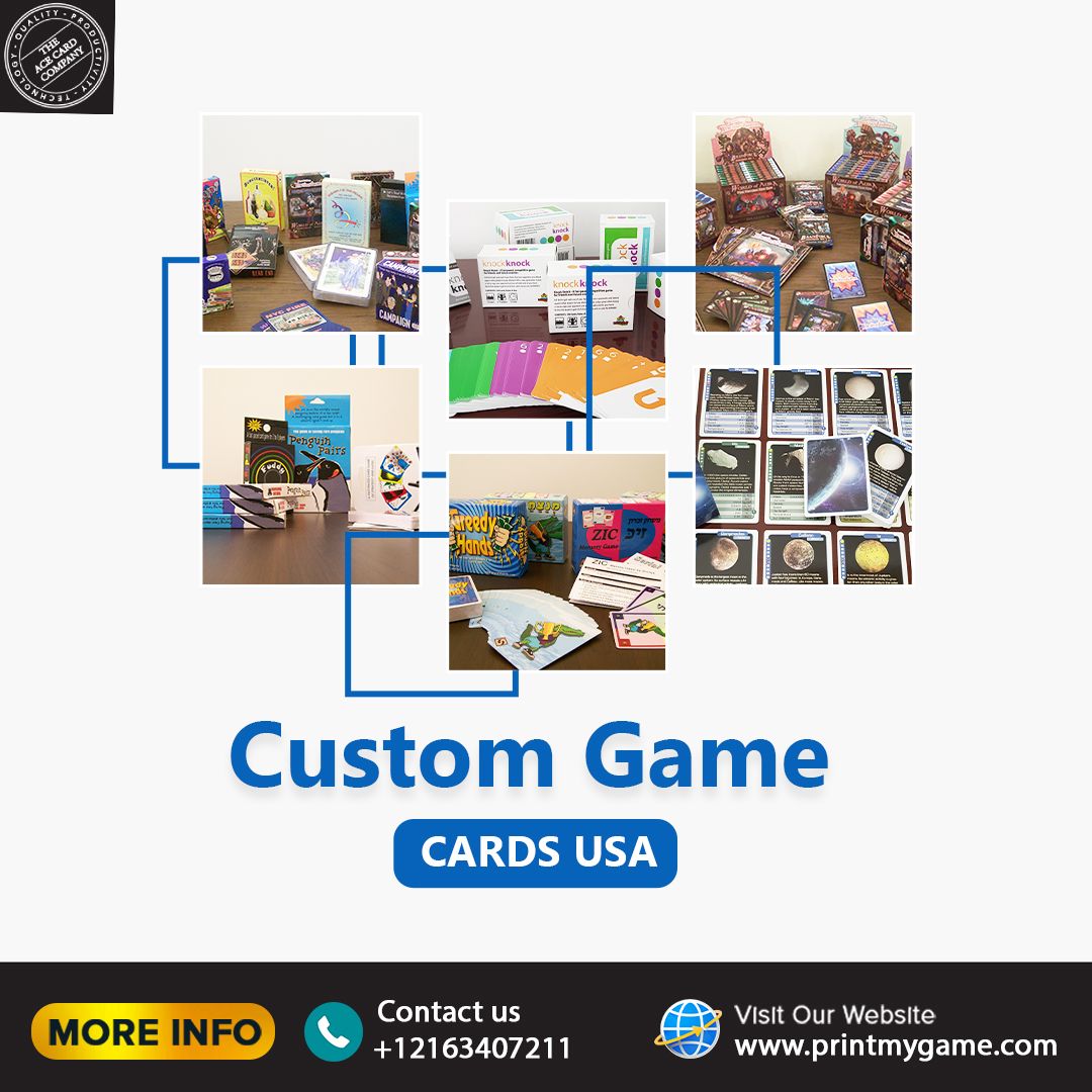 Custom game cards USA