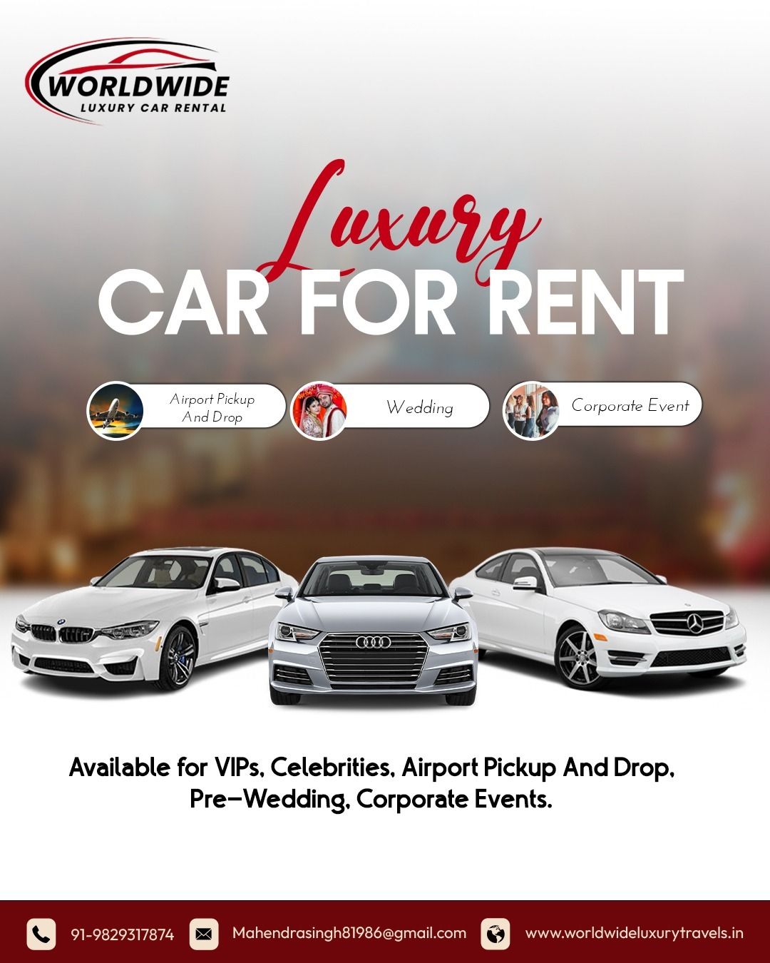 Luxury Car Rental for Special Occasions in Jaipur – Book Now!