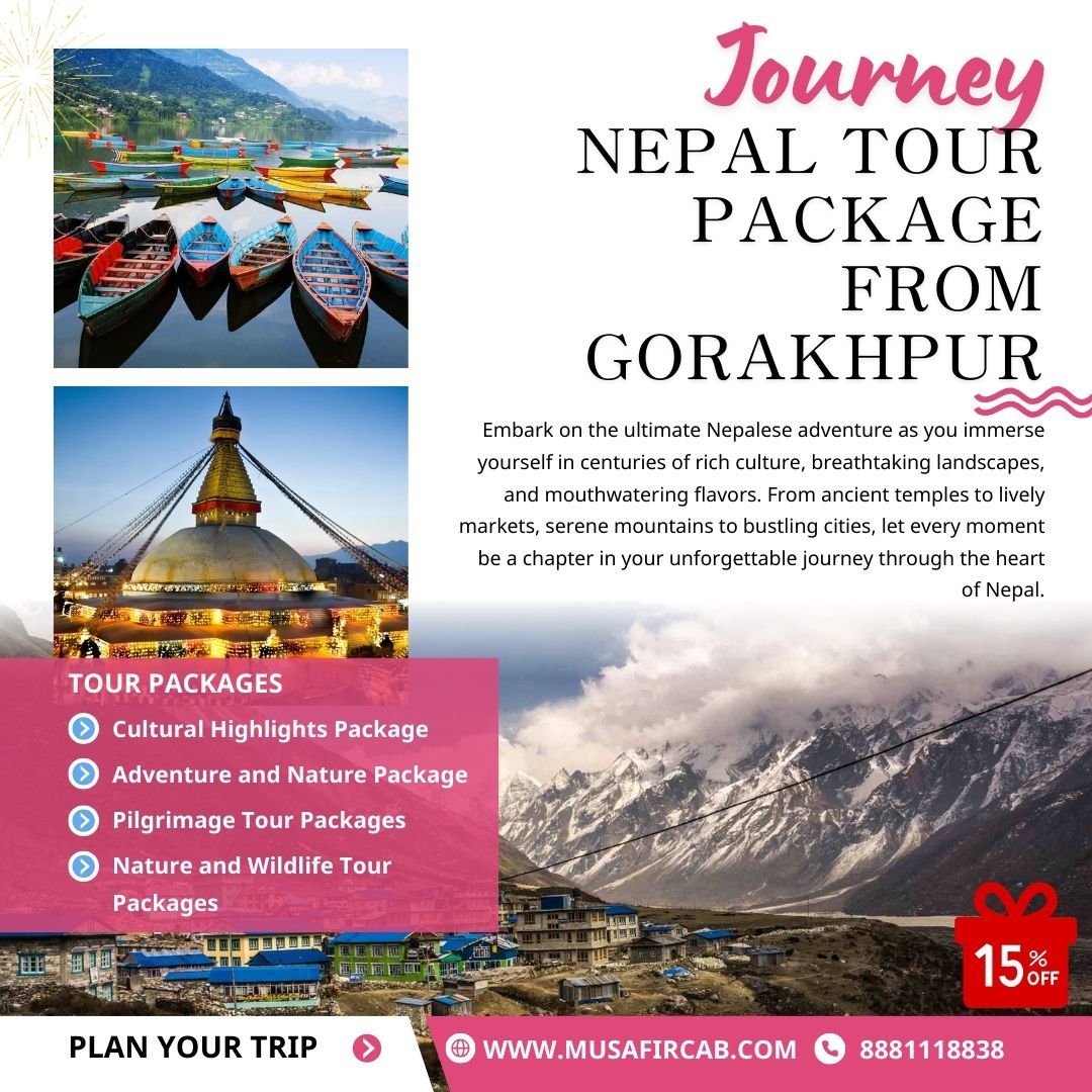 Nepal Tour Packages from Gorakhpur, Gorakhpur to Nepal Tour Package