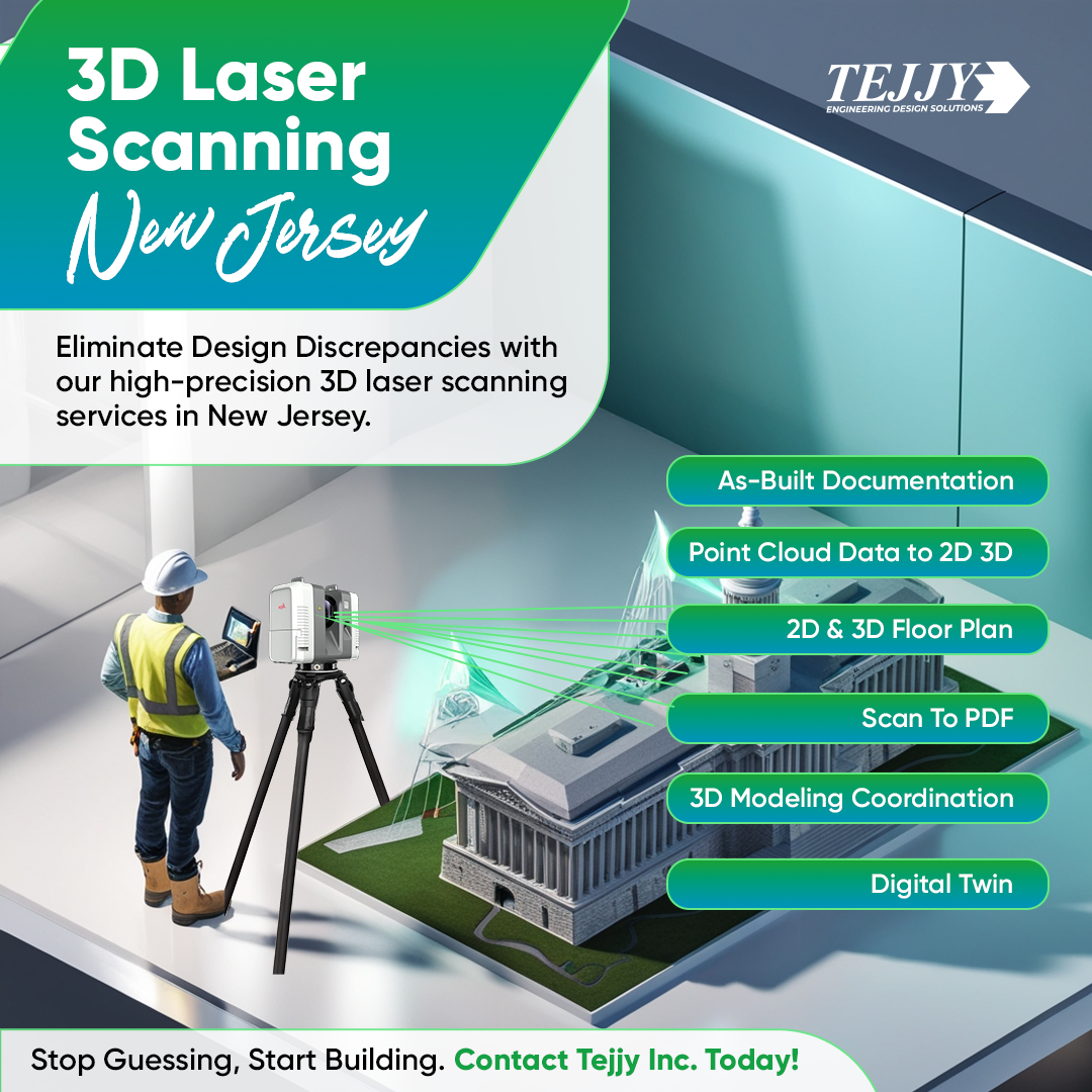 Struggling with Complex As-Builts? Let Our 3D laser scanning New Jersey Experts Help!  