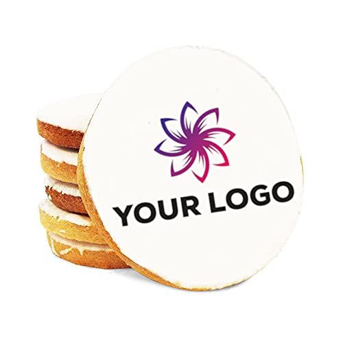 Custom Printed Edible Logo Cookies