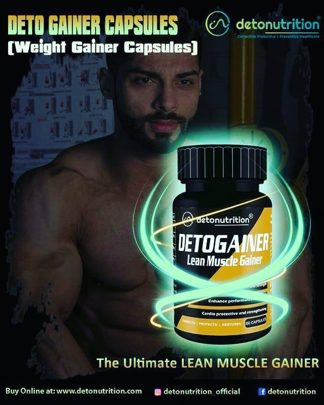 Best Lean Muscle Gainer Kit - Pre workout Supplement - Detonutrition