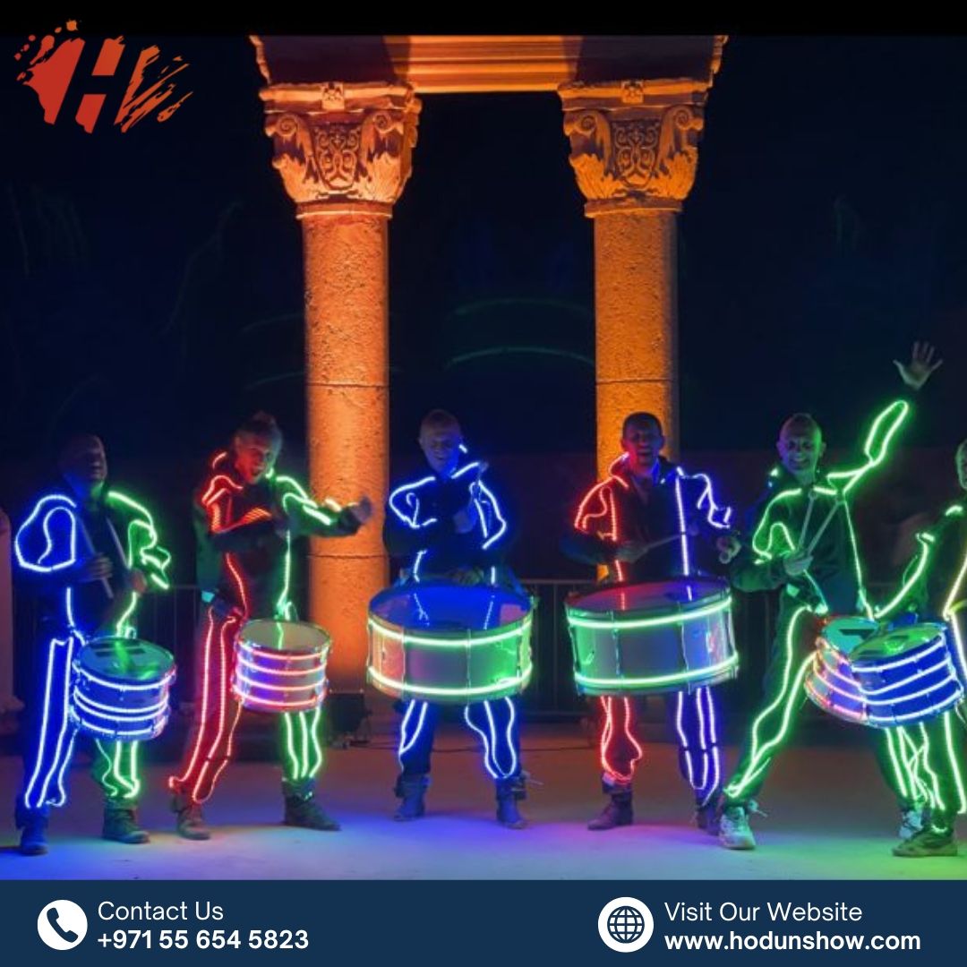 LED Drummers Performance in Dubai