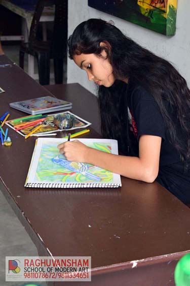 sketching classes by raghuvansham school in delhi