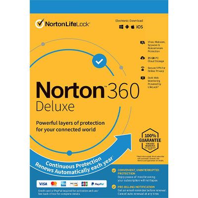 NORTON 360 Platinum – 1 Year for 20 Devices