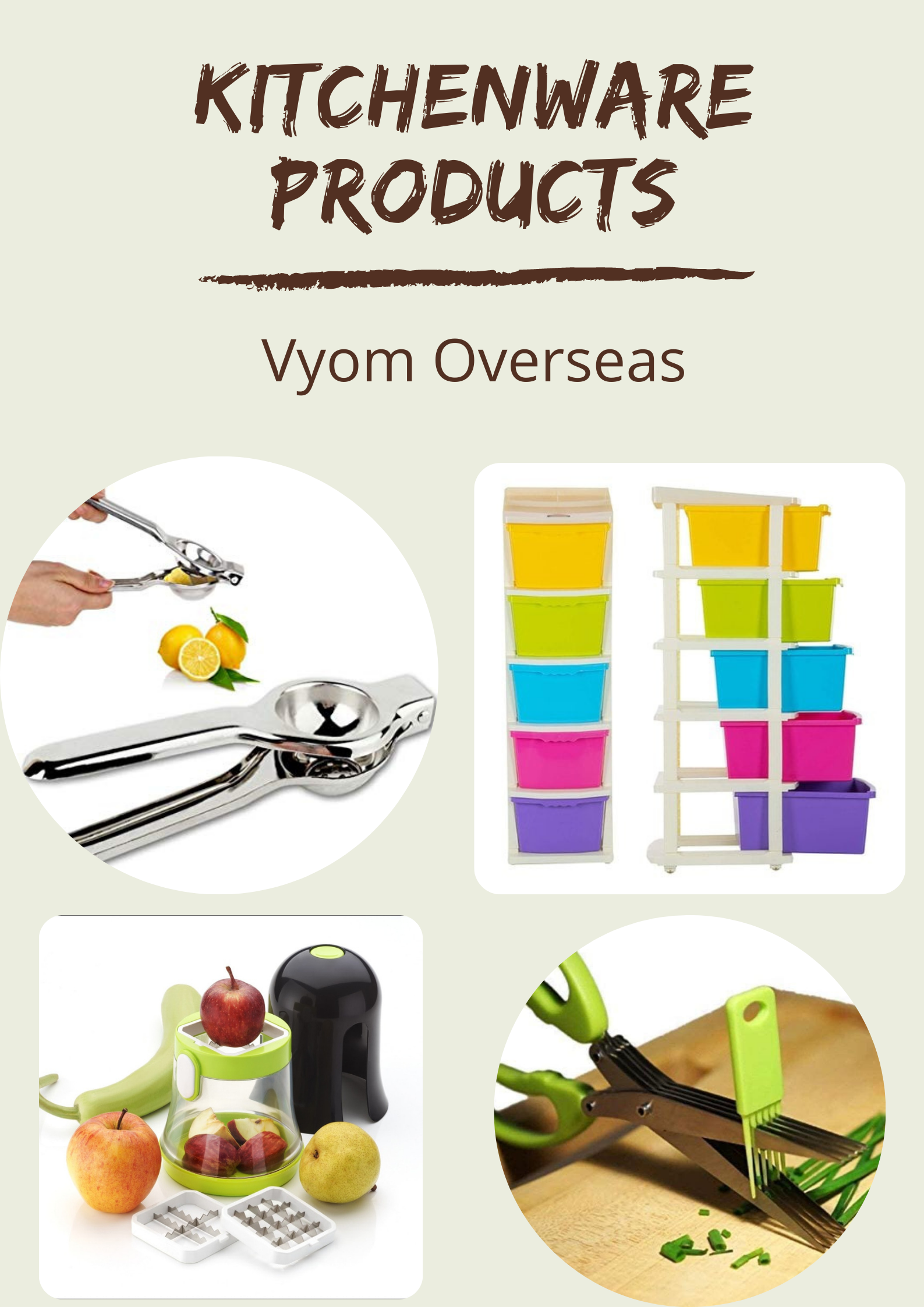 Kitchenware Products Exporters | Vyom Overseas