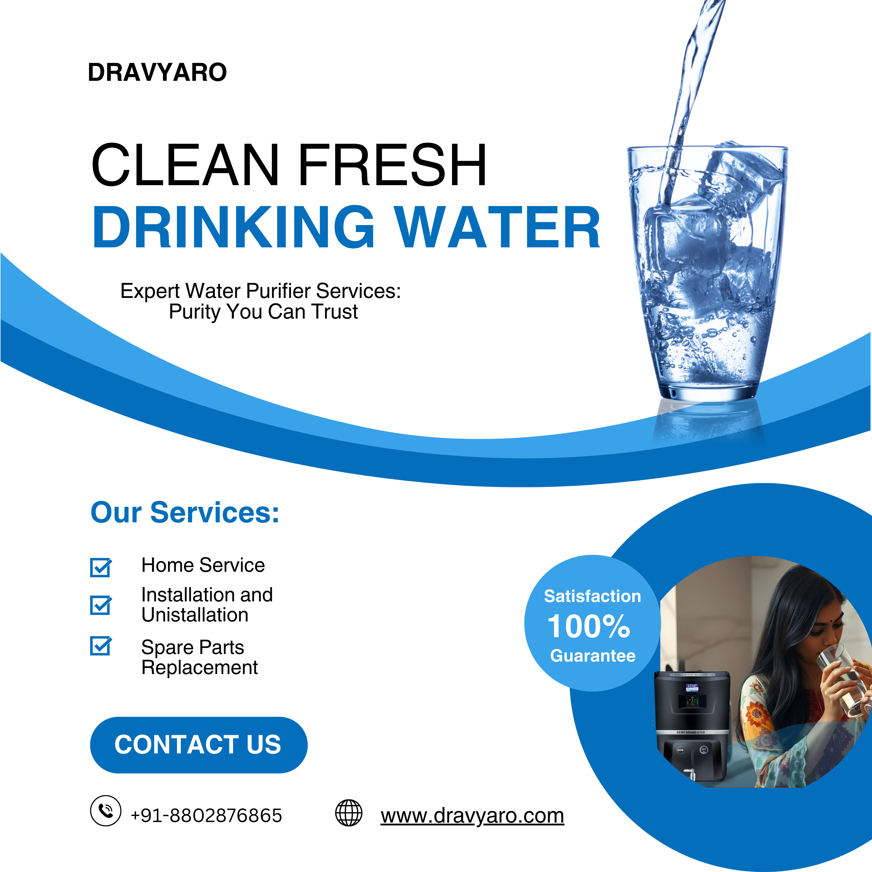 RO Purifier Services for Safe Pure Drinking Water