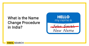 Name Change Procedure Online