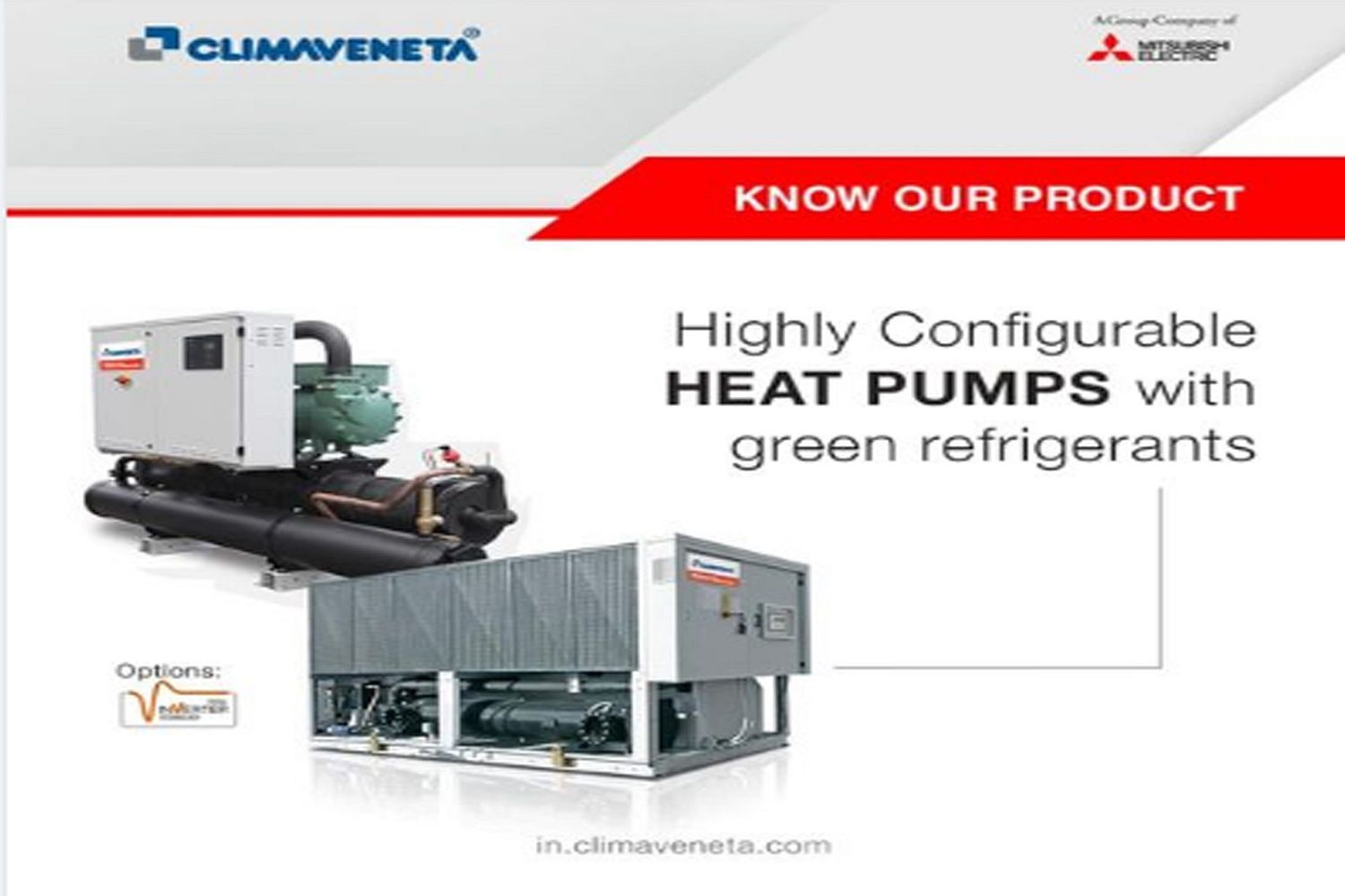 Highly Configurable Heat Pumps with green refrigerants