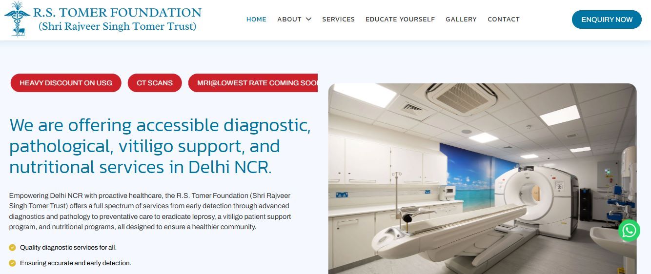 Best Diagnostic Centre in Delhi | R.S. Tomer Foundation