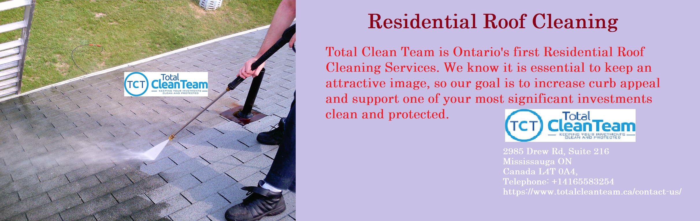 Residential Roof Cleaning | Total Clean Team Inc.