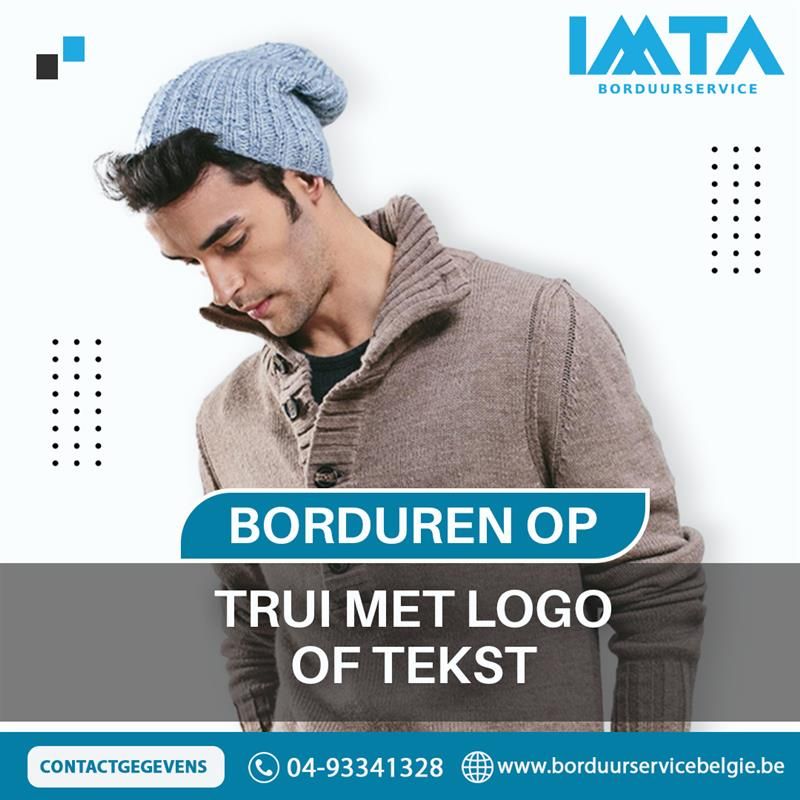 Borduren op Trui met Logo of Tekst