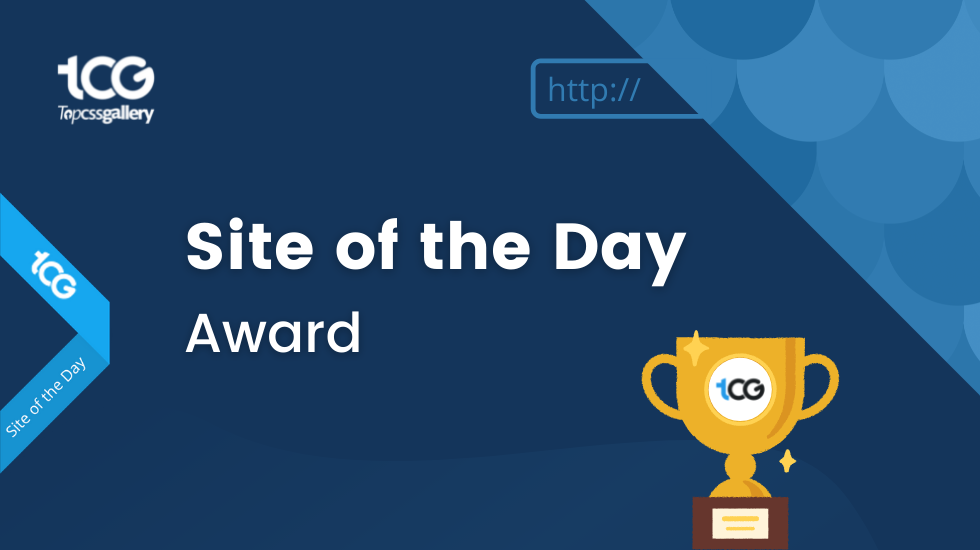 Best CSS Web Design Award by topcssgallery