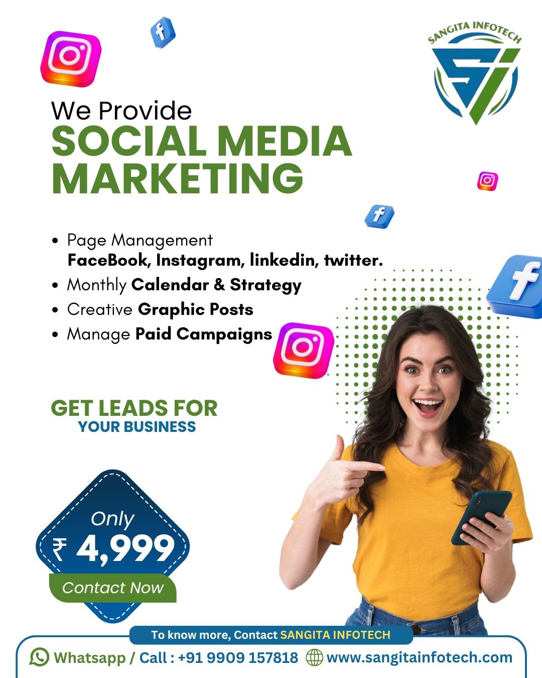 Sangita Infotech India | social media marketing services in ahmedabad