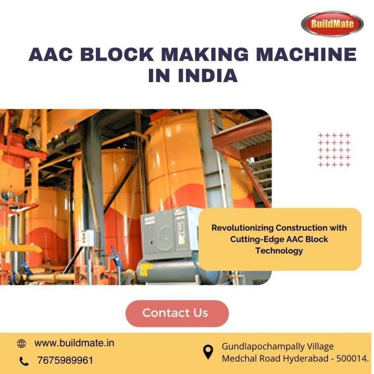 AAC Block Making Machine in India | 7675989961| Buildmate