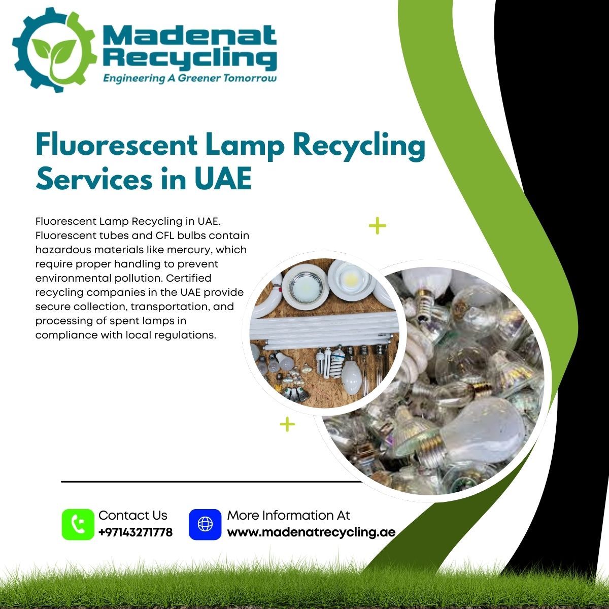 Fluorescent Lamp Recycling Services in UAE – Safe & Certified