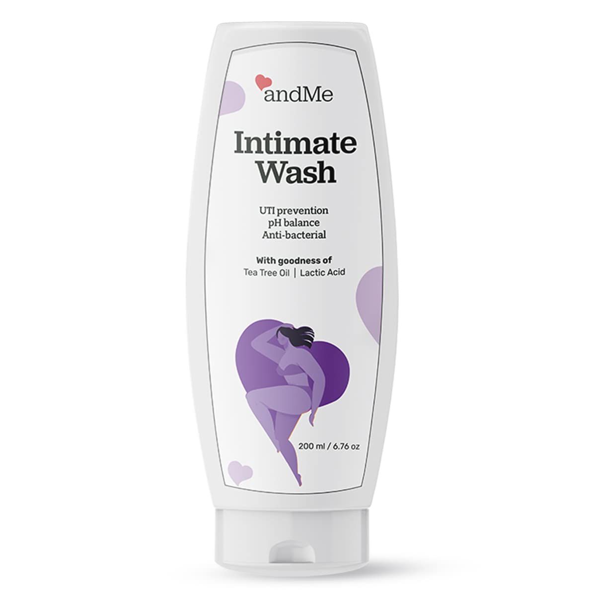 andMe Intimate Wash for Women | Intimate Hygiene Feminine Wash to Reduce Flaky Skin, Improve Hydration, Increase softness with balancing pH - 