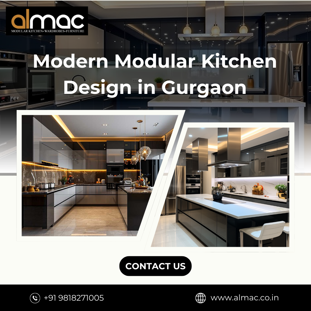 Modern Modular Kitchen Design in Gurgaon - Almac Modular Kitchen and Interiors