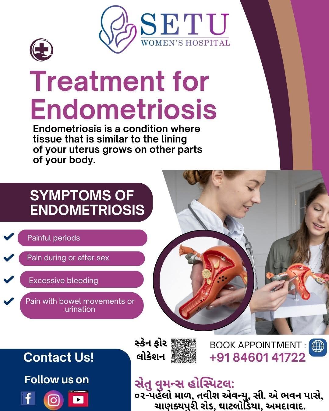 Setu Women's Hospital, Treatment For Endometriosis in Ghatlodiya, Ahmedabad