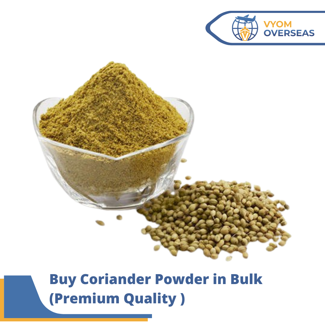 Buy Coriander Powder Online| Vyom Overseas - Indian Spice Wholesale Suppliers