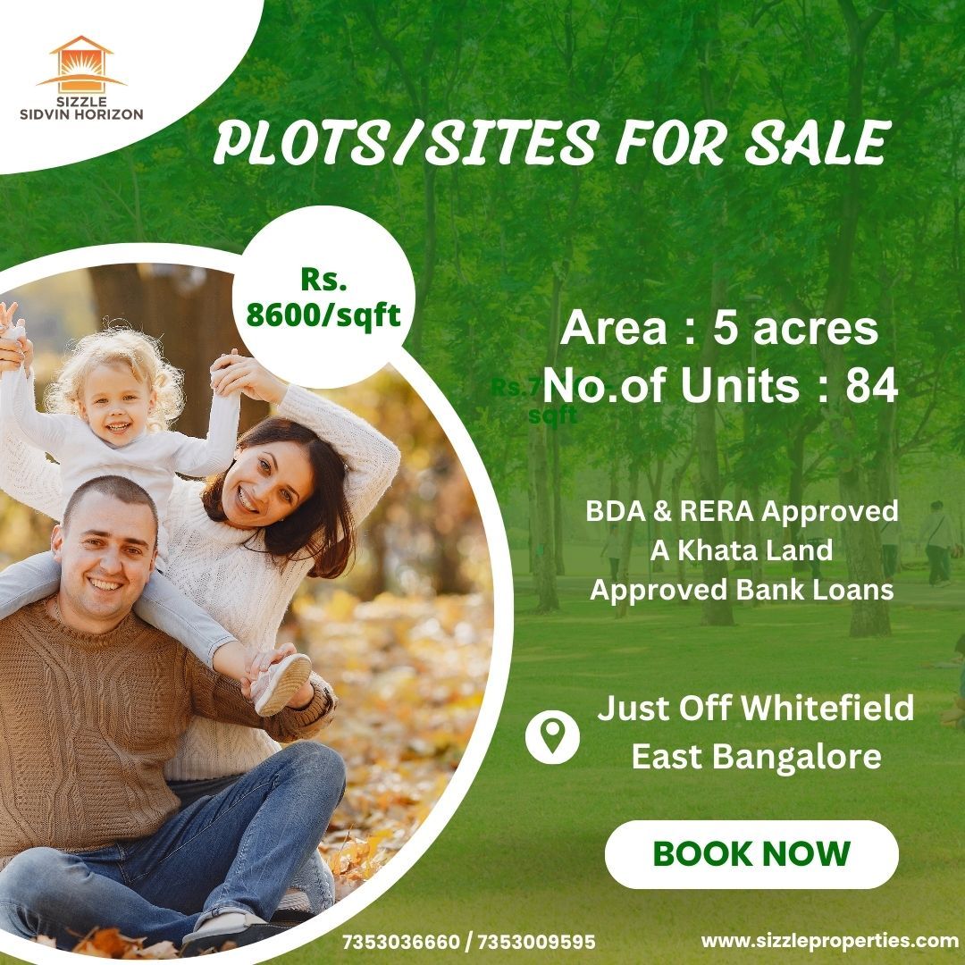 Villa plots for sale near Budigere Cross Whitefield Bangalore