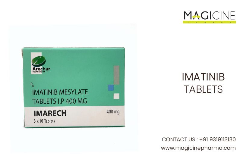 Treatment of blood cancer with 400mg imatinib tablets 