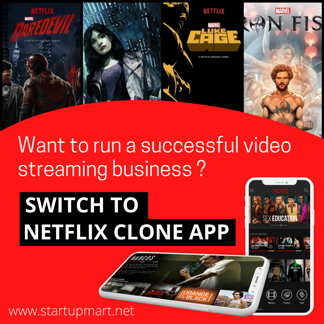 Netflix Clone : A Complete White-Label Solution For Your Business Venture.