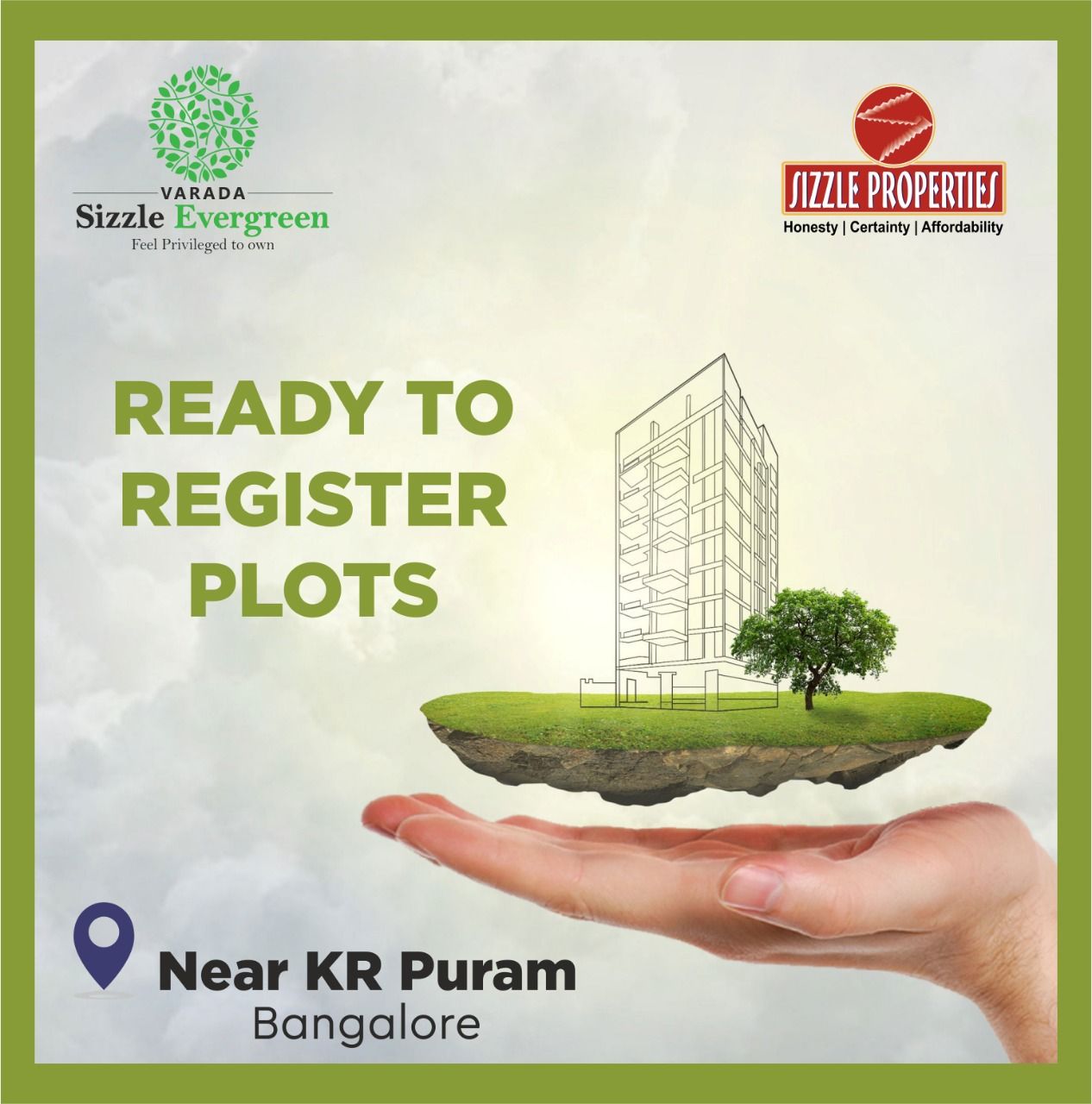 Premium villa plots for sale near KR Puram with bank loans approved