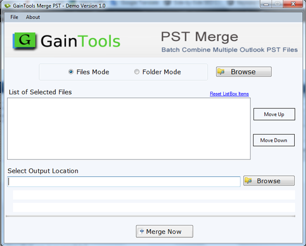 Trusted & reliable method - combine multiple PST