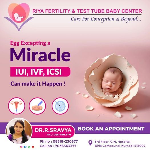 Best IUI treatment in Kurnool || Riya Fertility & Test Tube Baby Centre