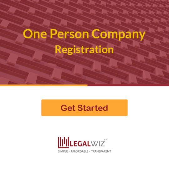 Register One Person Company(OPC) Online with LegalWiz.in