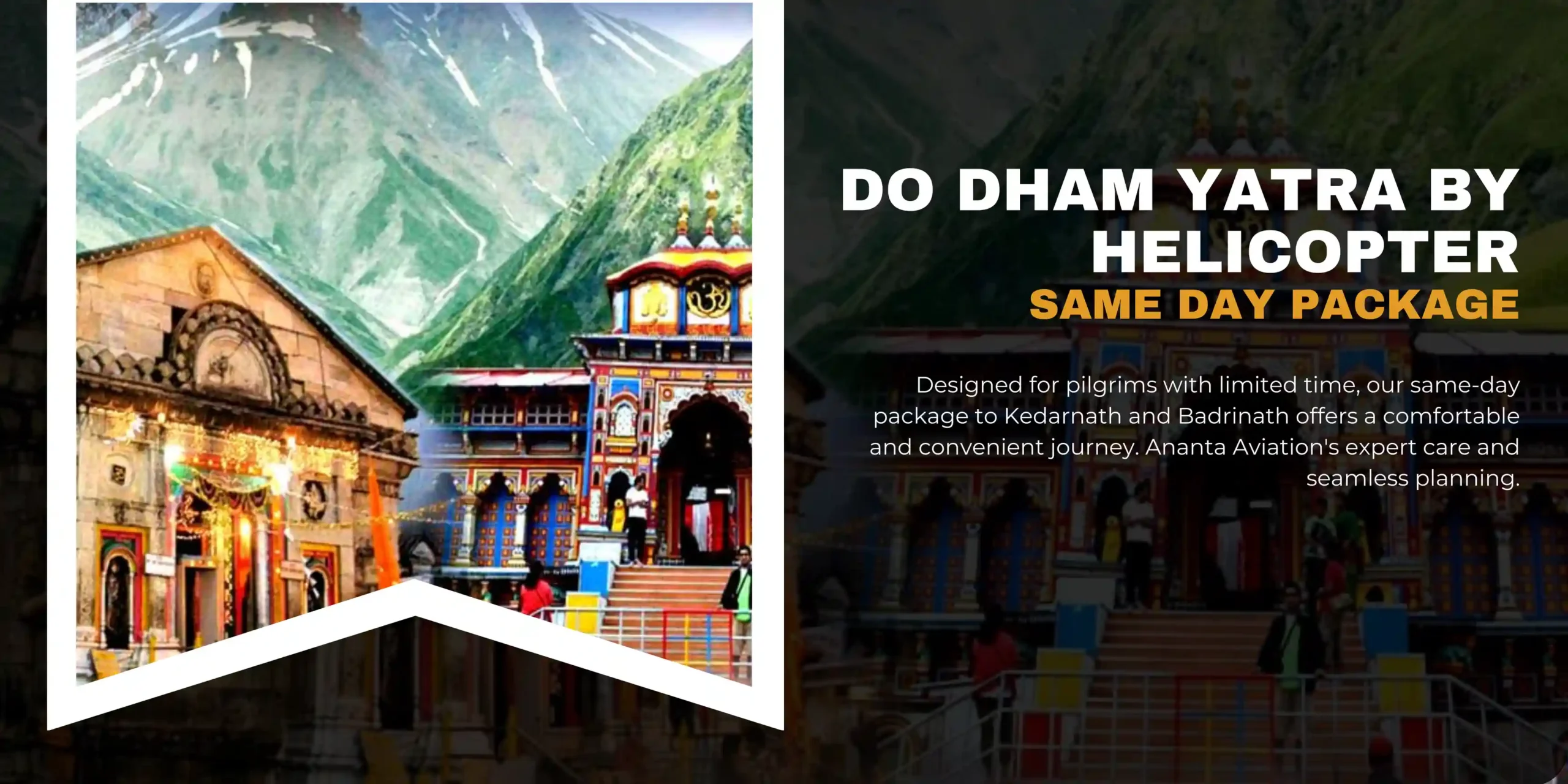 Do Dham Yatra by Helicopter – Fast, Easy & Comfortable Pilgrimage