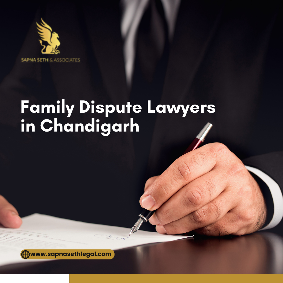 What types of cases do family dispute lawyers in Chandigarh handle