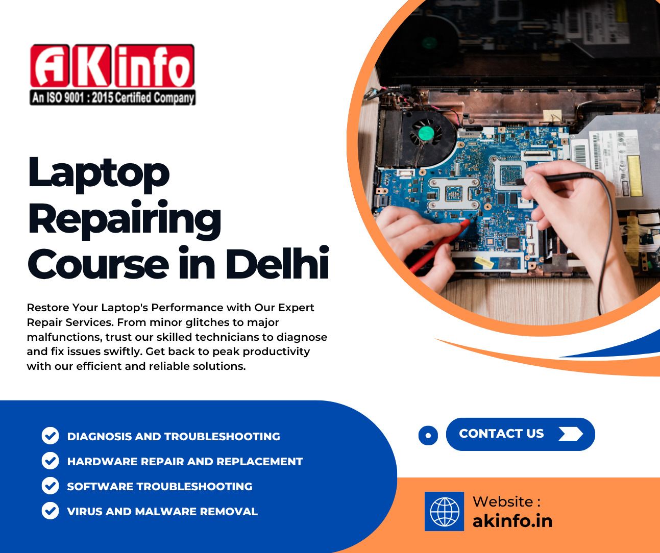 Affordable Laptop Repairing Course in Delhi with Certification