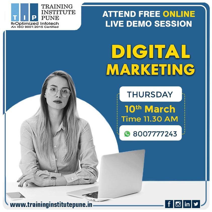 Free Online Digital Marketing Demo Session by Training Institute Pune