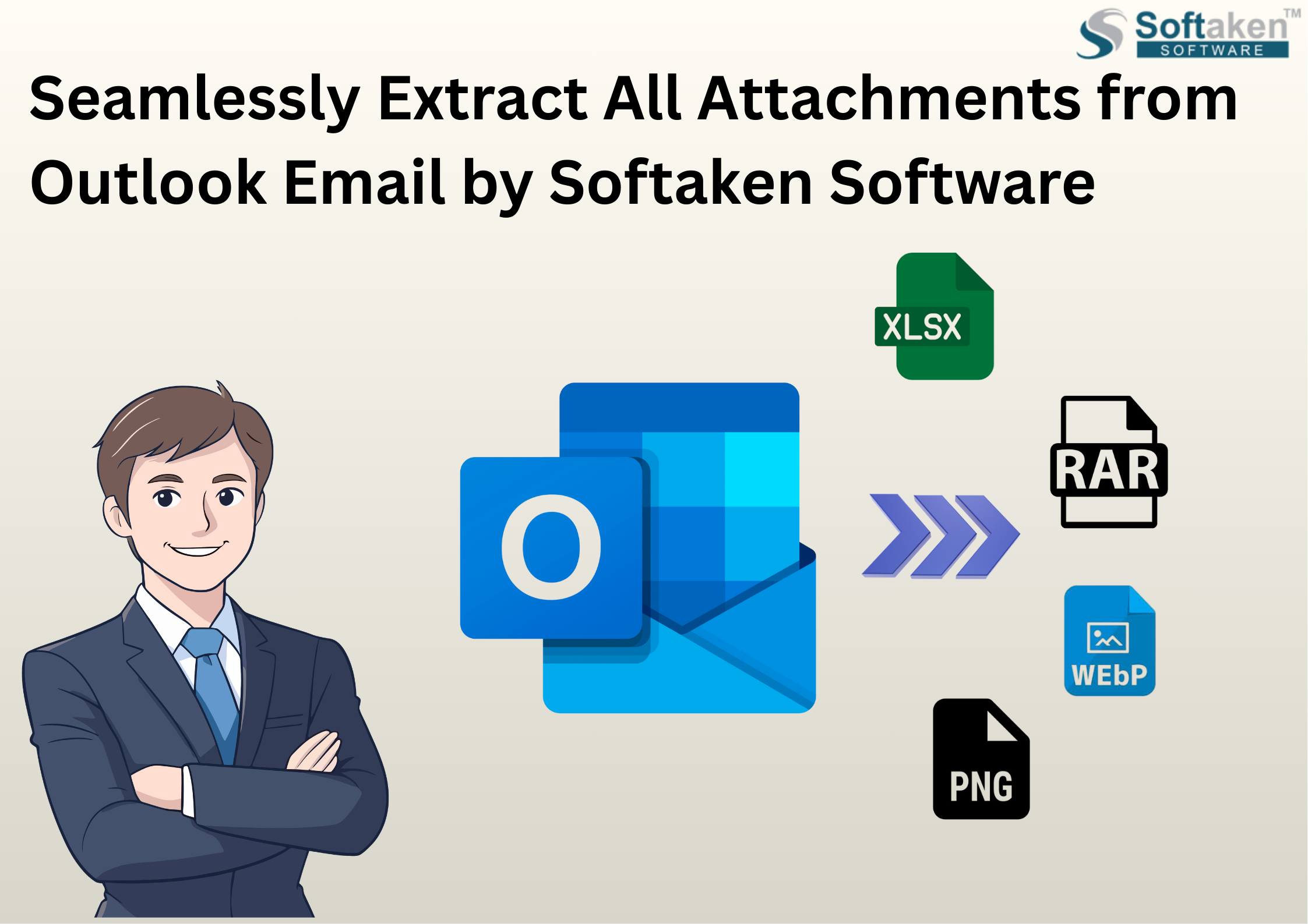 Seamlessly Extract All Attachments from Outlook Email by Softaken Software