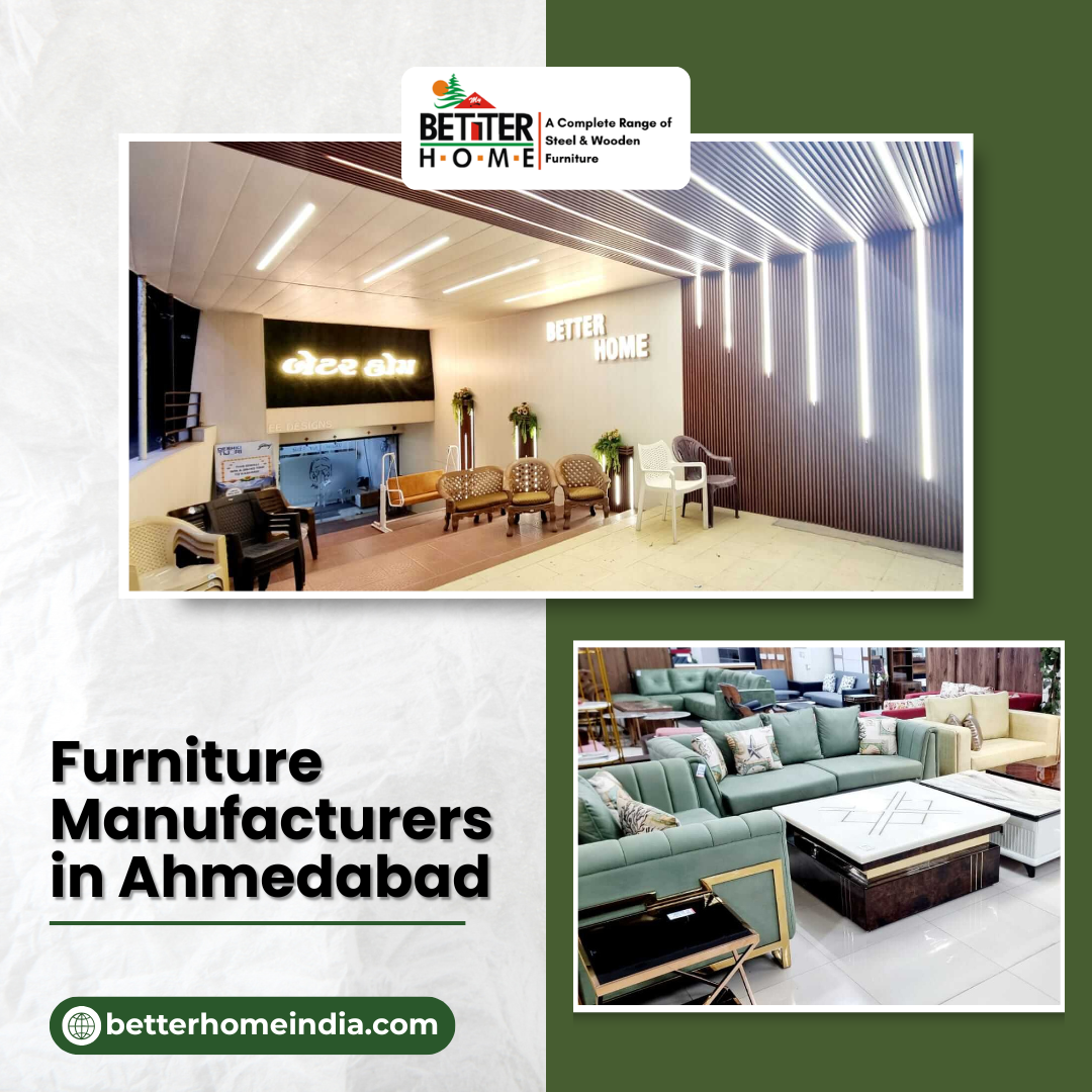 What types of furniture are made by manufacturers in Ahmedabad