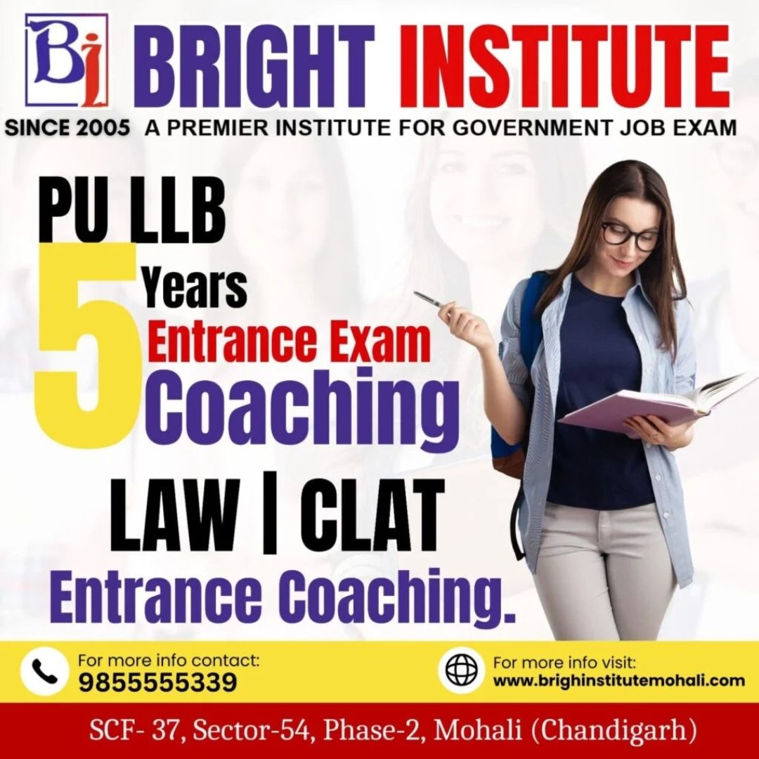 Pu Law Coaching in Mohali | Bright Institute Mohali 