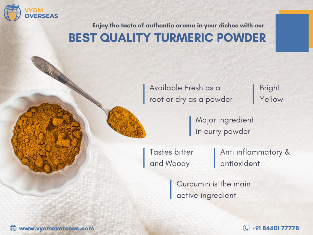 Buy Bulk Turmeric Powder Online at Wholesale Price - Vyom Overseas  Spice Exporters
