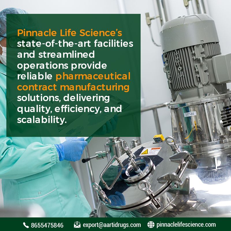 What are the key advantages of pharmaceutical contract manufacturing in India